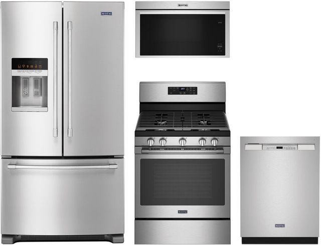 Maytag® 4 Piece Fingerprint Resistant Stainless Steel Kitchen Package