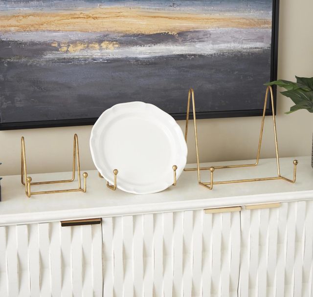Deco Marche 3-Piece Gold Wide Triangle Display Easel-4