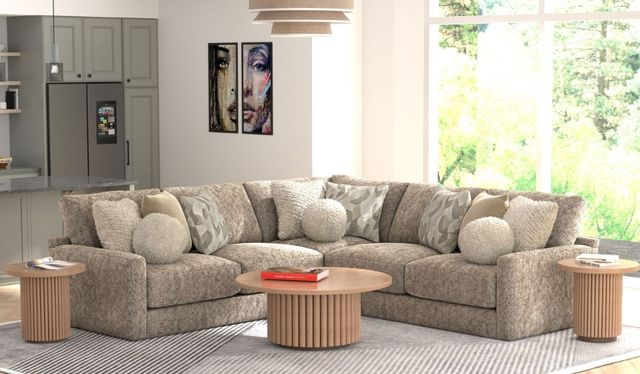 Jackson Furniture Turner 3-Piece Mushroom L-Shape Sectional-1