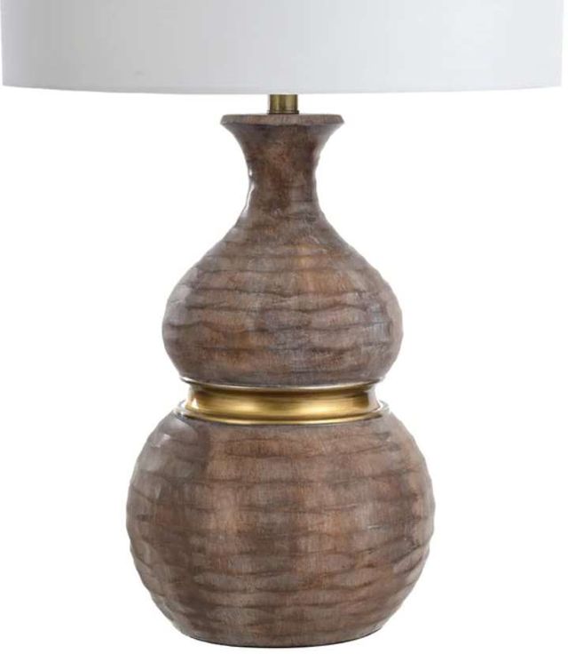 Stylecraft Brown/White Table Lamp-2