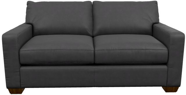 La-Z-Boy® Shiloh Navy Leather Full Sleep Sofa-1