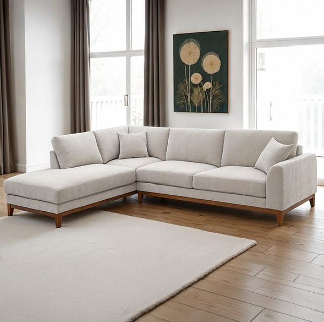 Furniture of America® Watton Light Gray Left Chaise Sectional-2