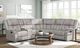 Albany Industries 3-Piece Lux Pewter Manual Reclining Sectional -1
