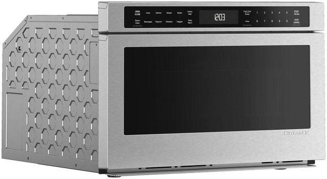 KitchenAid® 24" 1.3 Cu. Ft. PrintShield™ Stainless Finish Microwave Drawer with Steam Cooking-2