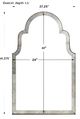 Uttermost® Brayden Antique Brass Arch Mirror-4