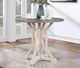Cottage Creek Furniture Bar Harbor Natural Round Counter Height Dining Table with Cream Base-4