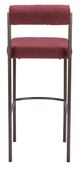 Zuo® Modern Livorno Bronze/Red Barstool-3