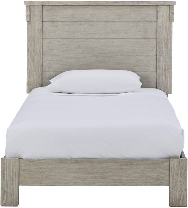 Signature Design by Ashley® Hollentown Whitewash Twin Panel Bed-2