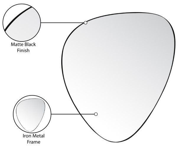 Meridian Furniture Finch Black 23" Mirror-4