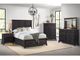 Elements International Montrose Brown/Espresso Queen 3pc Panel Storage Bedroom Group-0