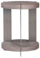 Liberty Furniture Harlow Sandston Chairside Table with Satin Nickel Base-2