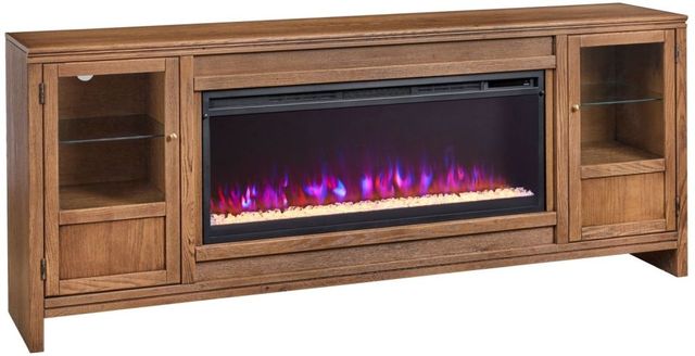 aspenhome® Sandro Brushed Bourbon 80" Fireplace Console-4