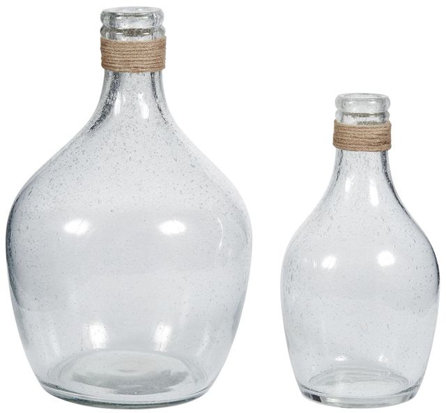 Signature Design by Ashley® Marcin 2-Piece Clear Vase Set-0