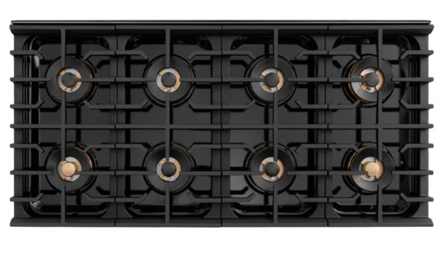 ZLINE Autograph Edition Paramount 48" 6.7 Cu. Ft. Stainless Steel Dual Fuel Range with 8 Burner DuoPro™ Cooktop and Dual Ovens with Polished Nickel Helix Handles and Accents-2