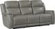 Bassett® Furniture Club Level Conover Light Gray Leather Power Reclining Sofa-0