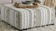 Furniture of America® Clapham Beige/Ivory Ottoman-0