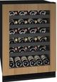 U-Line® 1-Class 24" 5.5 Cubic Feet Black Wine Refrigerator-0