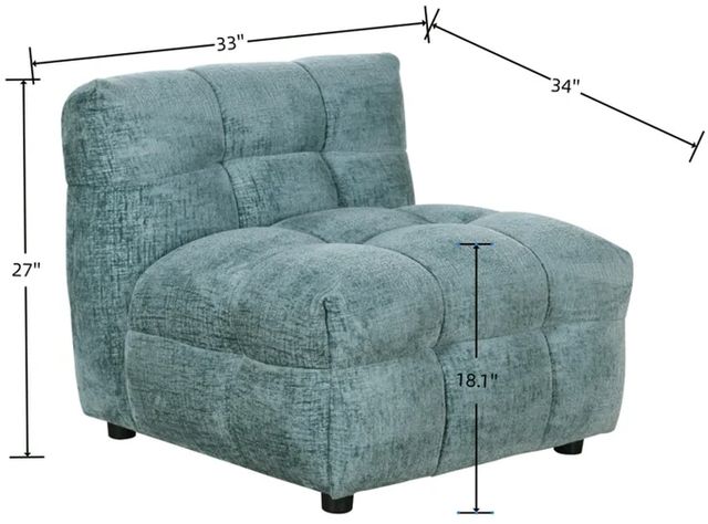 Stylecraft Dann Foley Lifestyle Blue Bird Gray Sofa Seat-2