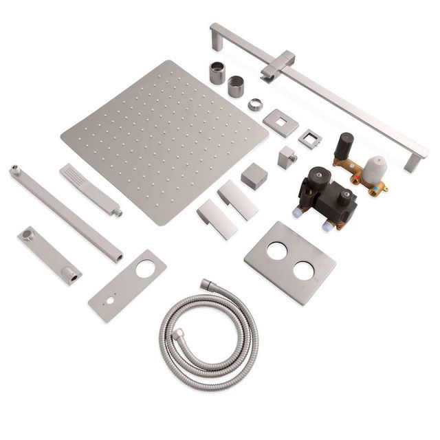 ZLINE Bliss Brushed Nickel Shower System with 16" Oversized Shower Head-4