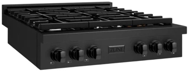 ZLINE Paramount 36" Black Stainless Steel Gas Cooktop -1