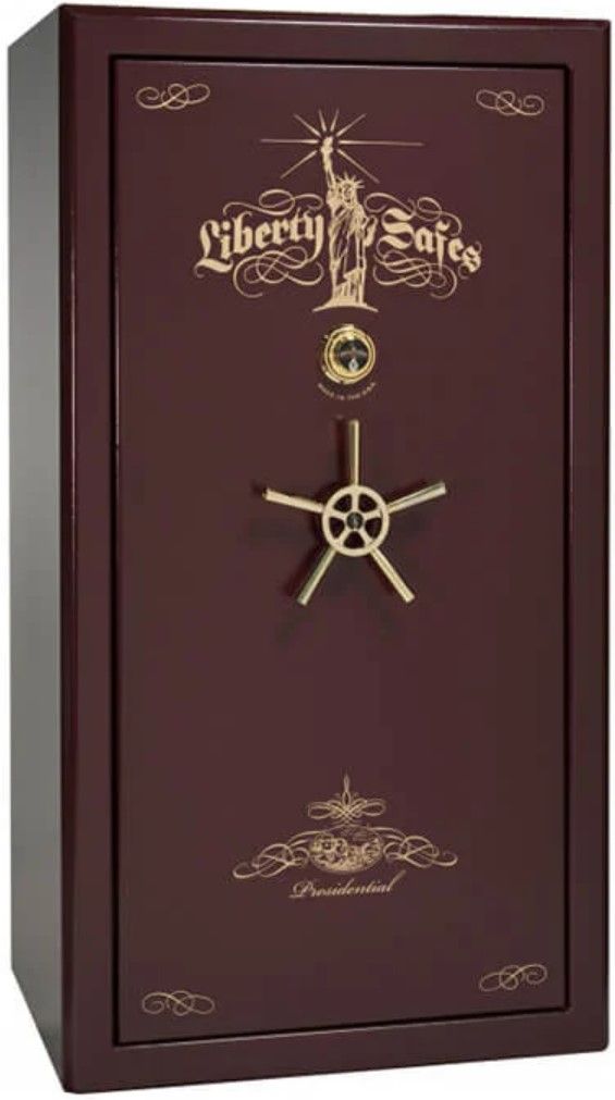 Liberty Safe Presidential Burgundy Marble 40 Mechanical Lock Gun Safe-0