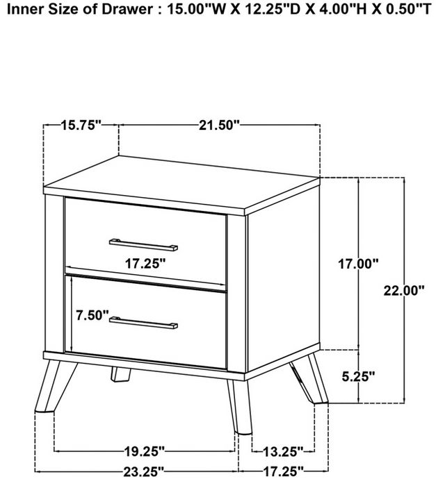 Coaster® Kaywood 5-Piece Natural Pine Queen Bedroom Set-6