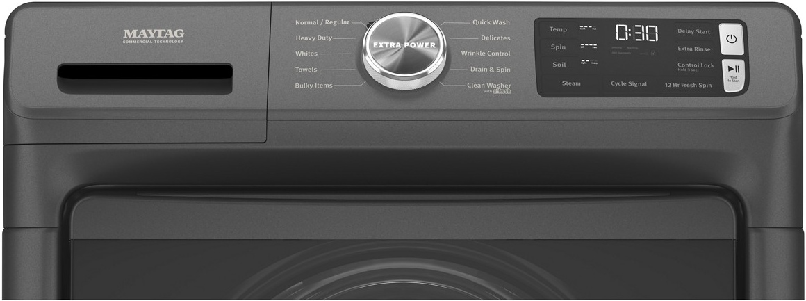 Maytag® 4.5 Cu. Ft. Volcano Black Front Load Washer | Classic
