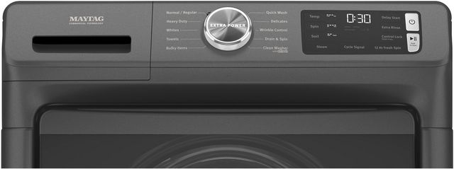 Maytag® 4.5 Cu. Ft. Volcano Black Front Load Washer with Extra Power and 12-Hr Fresh Spin™ Option-4