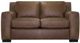 Luke Home Nora Customizable Leather Loveseat-0