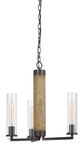 Cal® Lighting & Accessories Silverton Brown/Dark Bronze Chandelier with Glass Shades-0