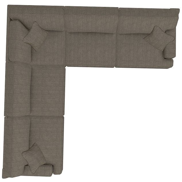 La-Z-Boy® Paxton 5-Piece Cocoa Sectional-3