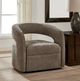 Uttermost® Breis Taupe Velvet Swivel Barrel Chair-2