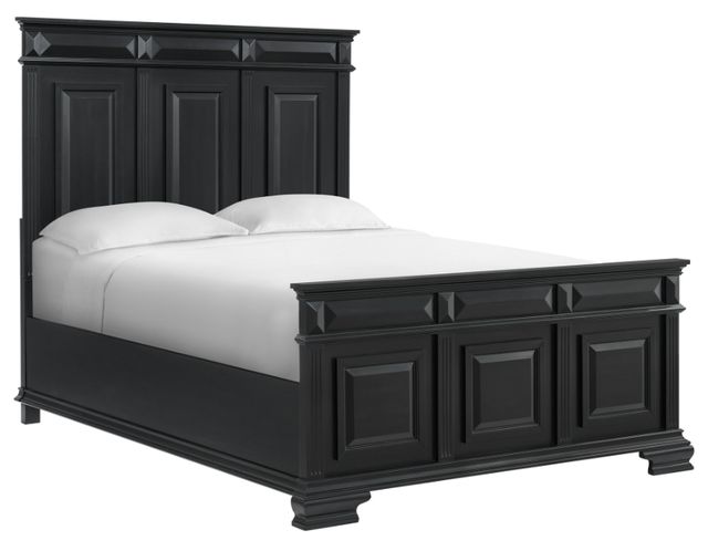 Elements International Bridgestone Black Queen Panel Bed-0