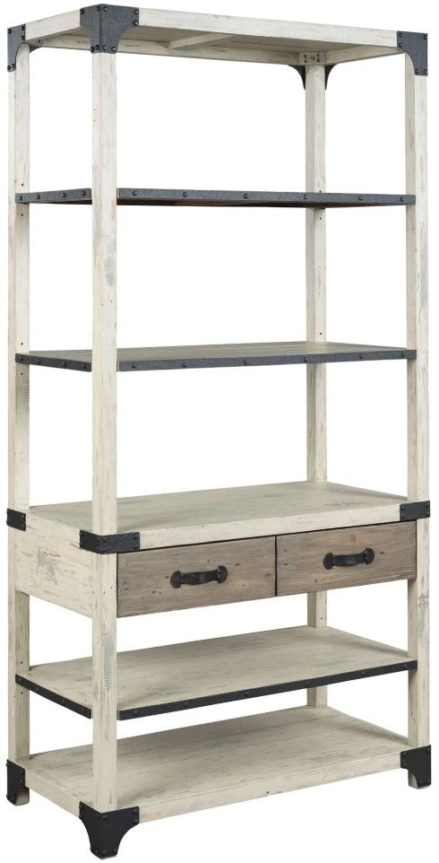 Hammary® Reclamation Place Sundried Natural Bookcase-0