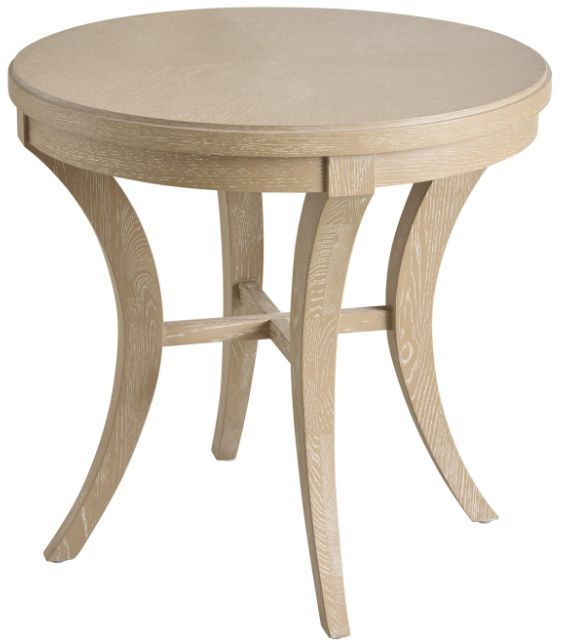 Lexington Home Sunday Morning Westbrook Sandstone Round End Table-0