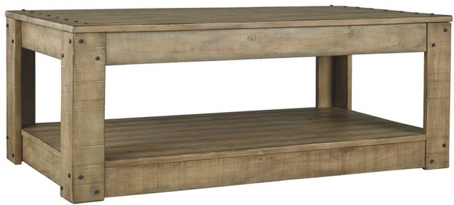 Signature Design by Ashley® Lindalon Light Brown Coffee Table-0