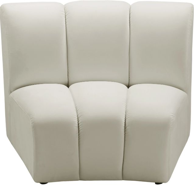 Meridian Furniture Infinity Cream Velvet Modular Chair-0
