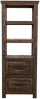 International Furniture Direct Dutton Brown Wall Unit with Electric Fireplace Insert-5