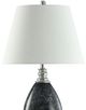 StyleCraft Sable Ink/Stainless Steel/White Table Lamp-1
