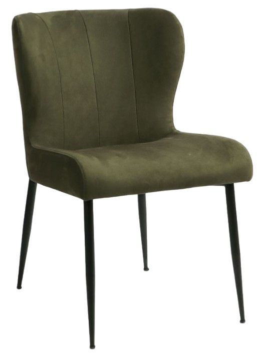 Home Trends & Design Jennifer Green Eco Suede/Gray Septarian Dining Chair-0