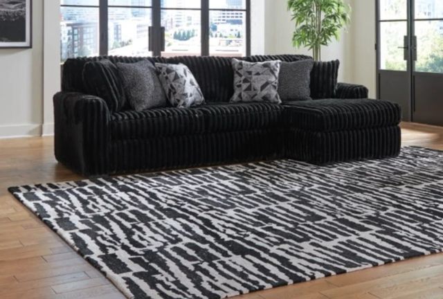 Signature Design by Ashley® Midnight-Madness 2-Piece Onyx Right-Arm Facing Sectional Sofa and Chaise-2
