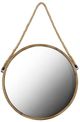 A & B Home Brown Rally Wood Mirror-0