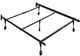 Emerald Home Vera Full/Twin/Queen Adjustable Metal Bedframe-0