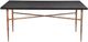 Zuo® Modern Nida Black Dining Table with Bronze Base-1