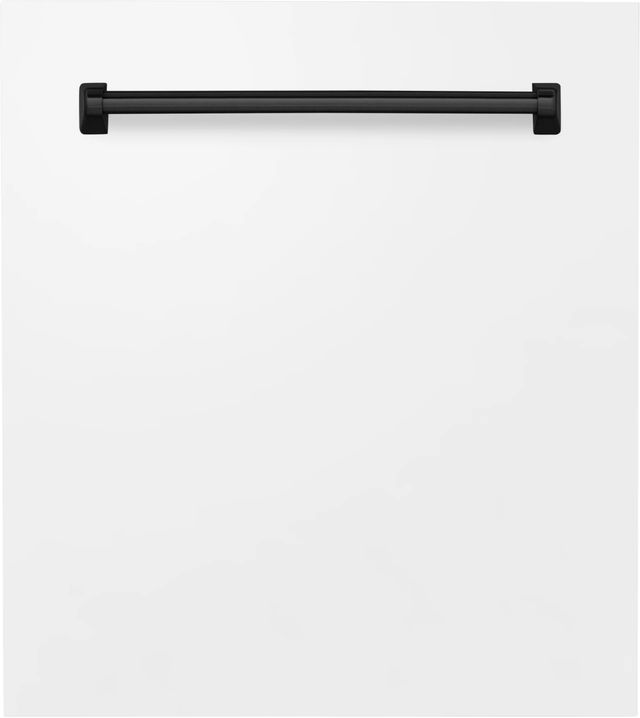 ZLINE Autograph Edition 24" White Matte Dishwasher Panel-0