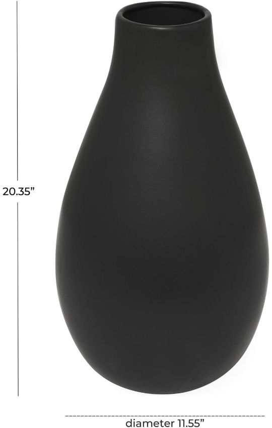 Deco Marche Black 12" Vase-2