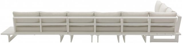 Meridian Furniture Maldives 6-Piece Cream Aluminum/Fabric Outdoor Modular Sectional-2