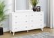 Monarch Specialties Inc. White Oak Dresser-1