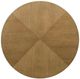 Coaster® Denvers 5-Piece Beige/Brown Oak Round Dining Set-3