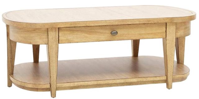 Legacy Classic Today's Traditions Natural Hickory Oval Cocktail Table-0